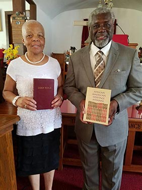 New bibles and hymnals